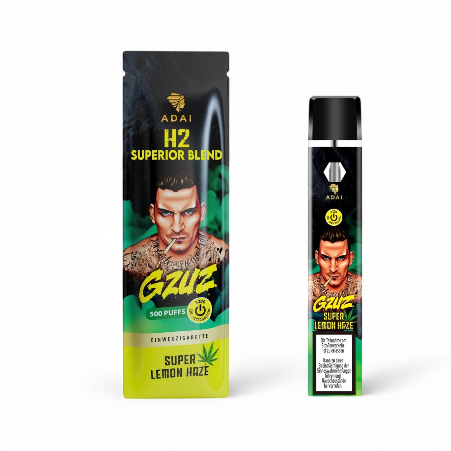 Gzuz Super Lemon Haze 1ml H2 Superior Vape